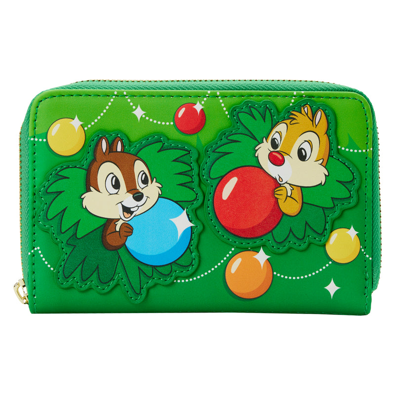 Disney | Chip and Dale Ornaments Zip Around Wallet