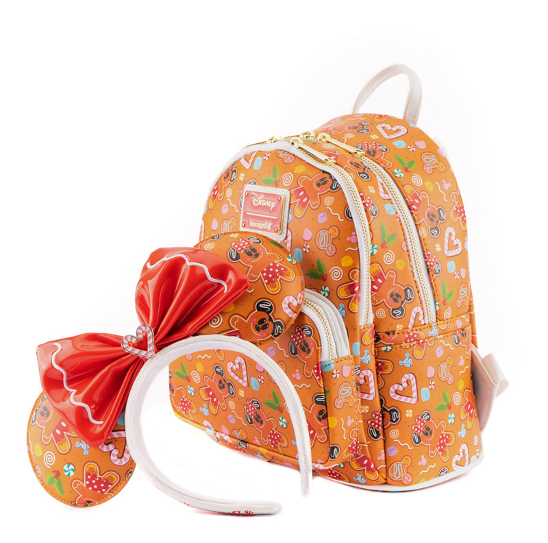 Disney | Gingerbread All Over Print Mini Backpack and Headband Set