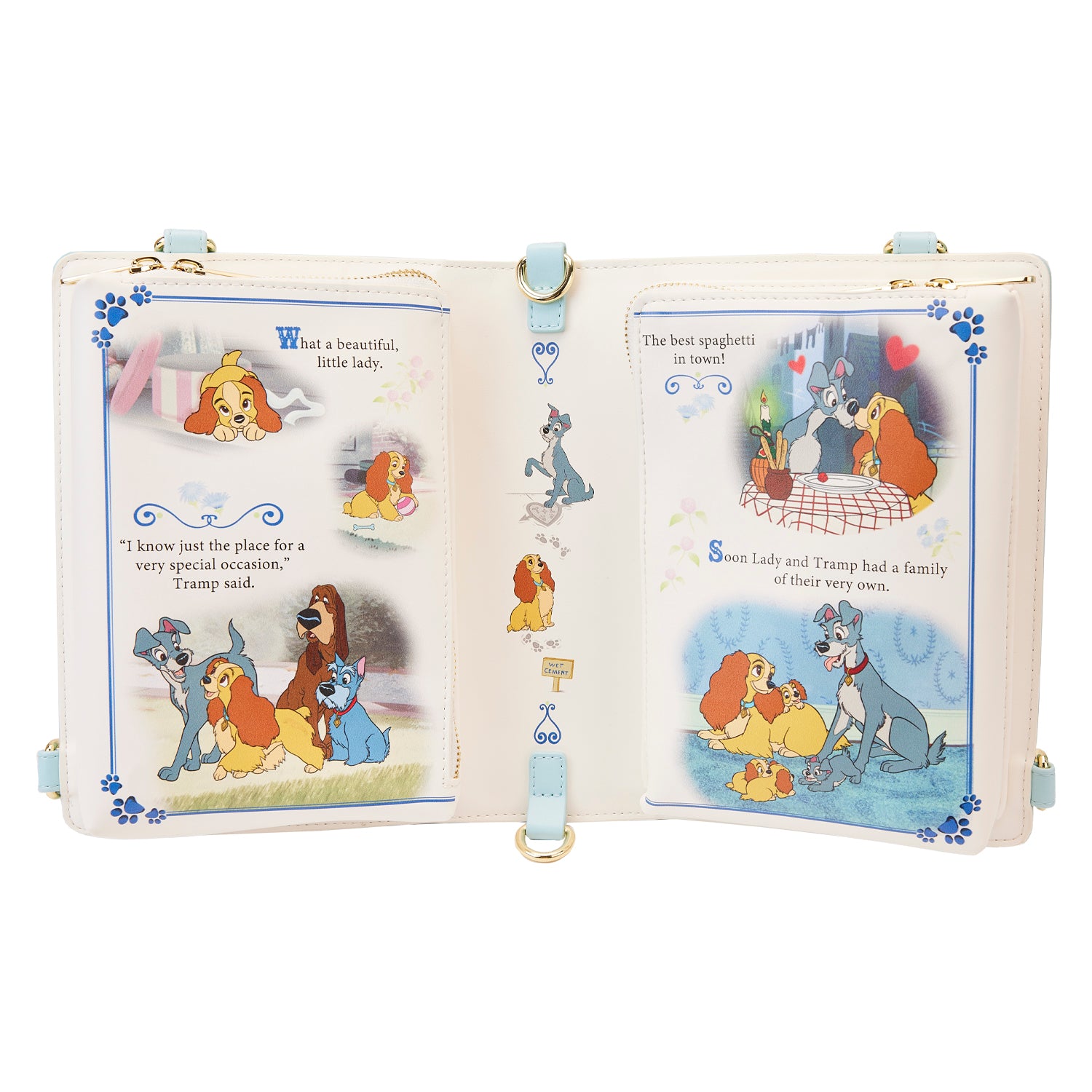 Disney | Lady and The Tramp Classic Books Convertible Backpack/Crossbody