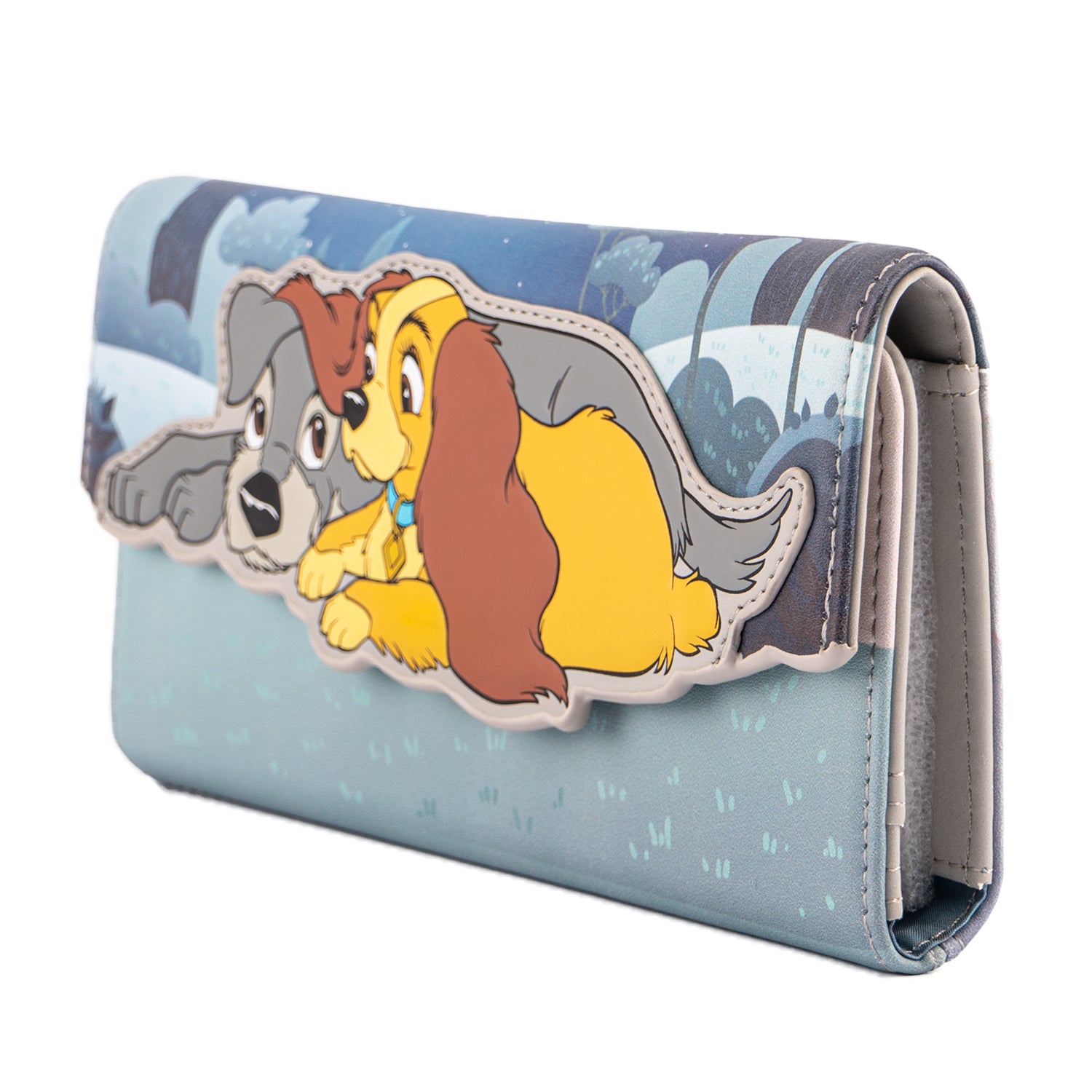 Disney | Lady and The Tramp Wet Cement Button Flap Wallet