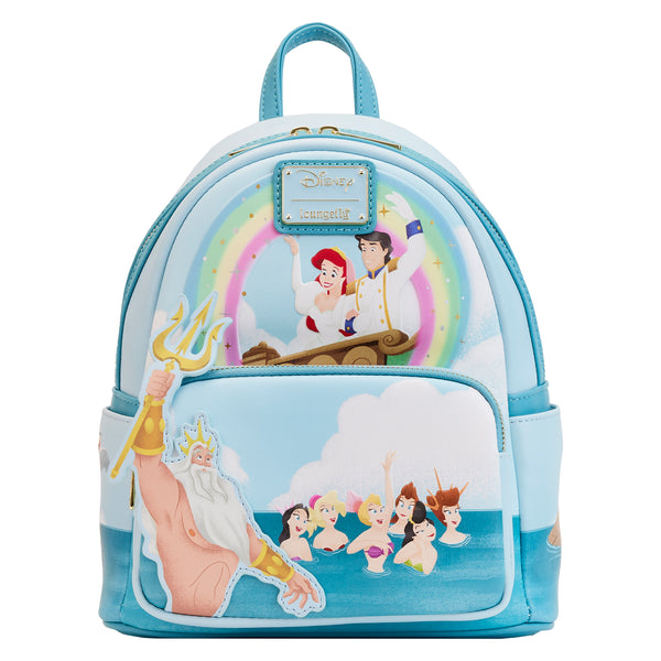 Loungefly Disney Little Mermaid All-Over-Print Exclusive Mini Backpack