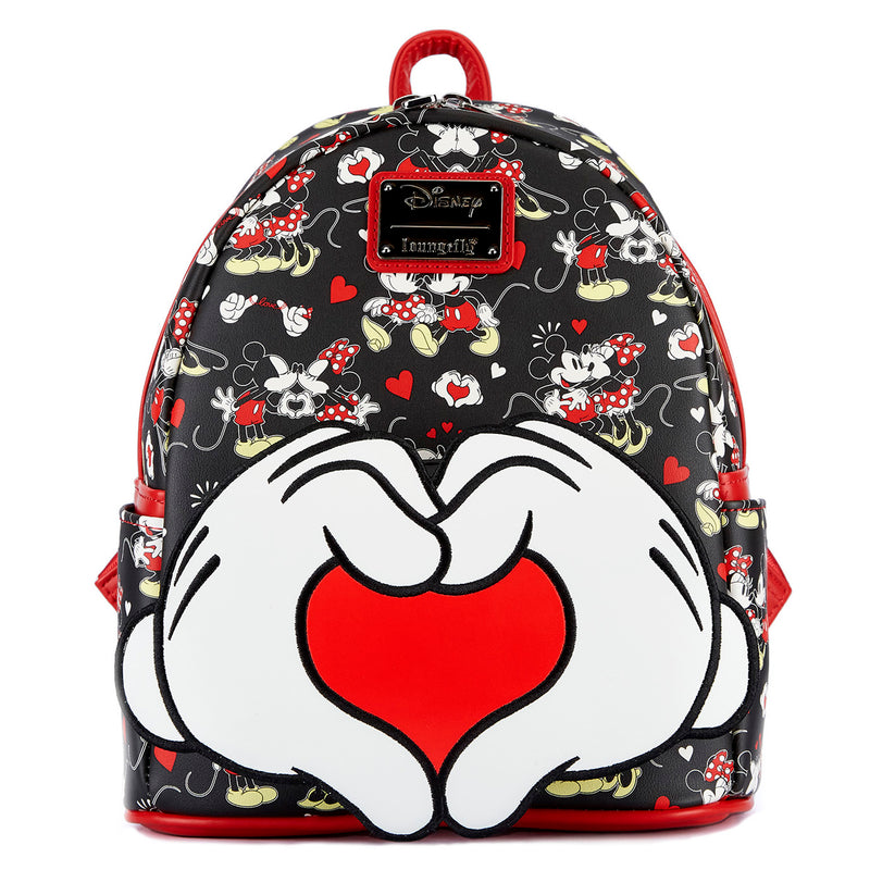 Disney | Mickey and Minnie Mouse Valentine's Day Heart Hands Mini Backpack