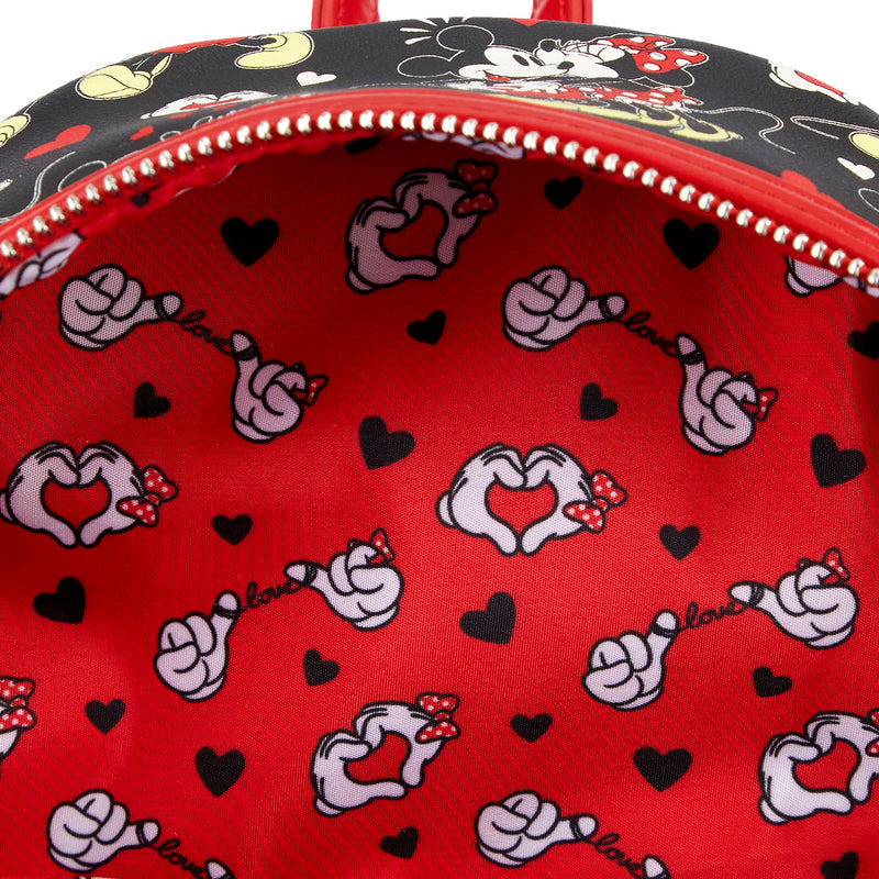 Disney | Mickey and Minnie Mouse Valentine's Day Heart Hands Mini Backpack