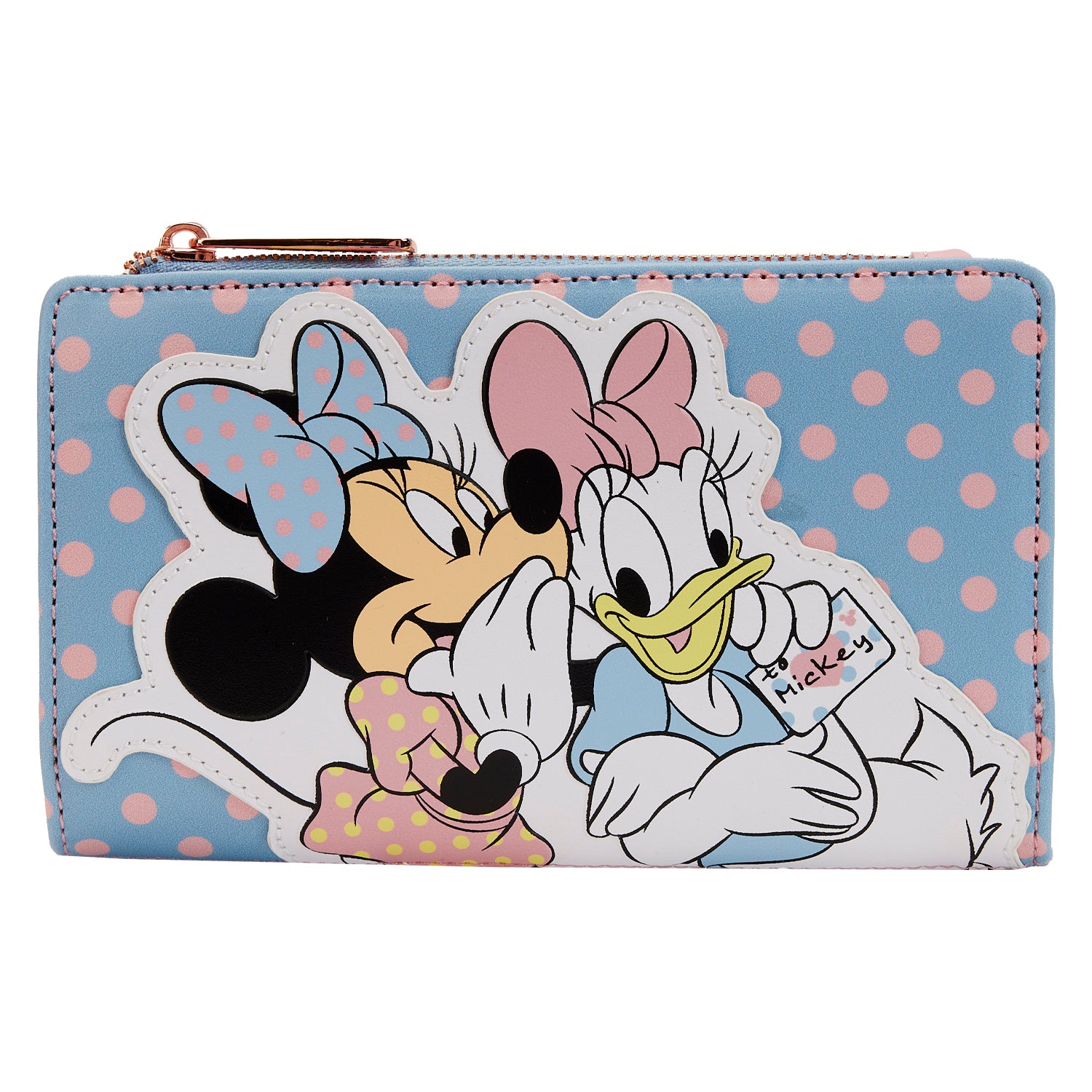 Disney | Minnie and Daisy Pastel Color Block Dots Flap Wallet