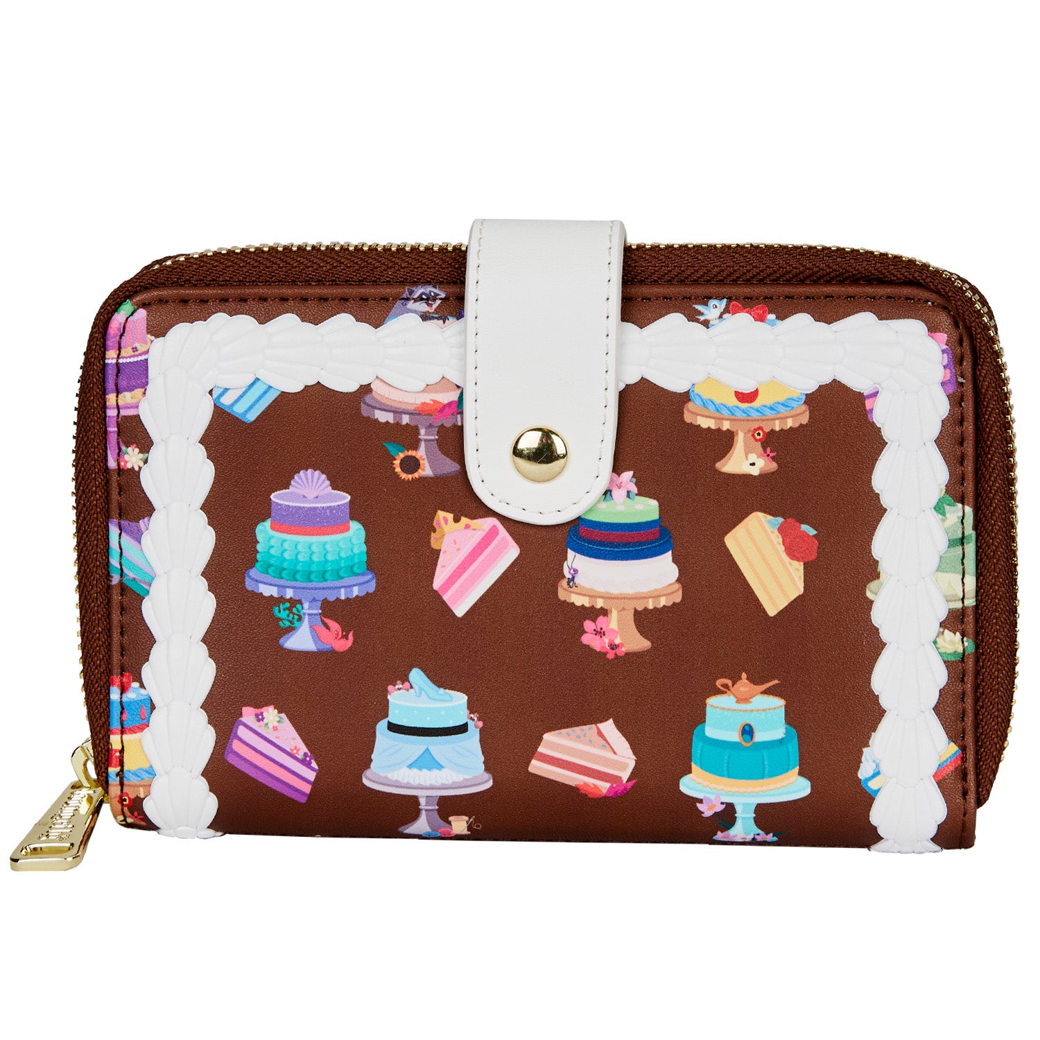 Disney | Sweets Collection Princess Cakes All Over Print Button Flap Wallet