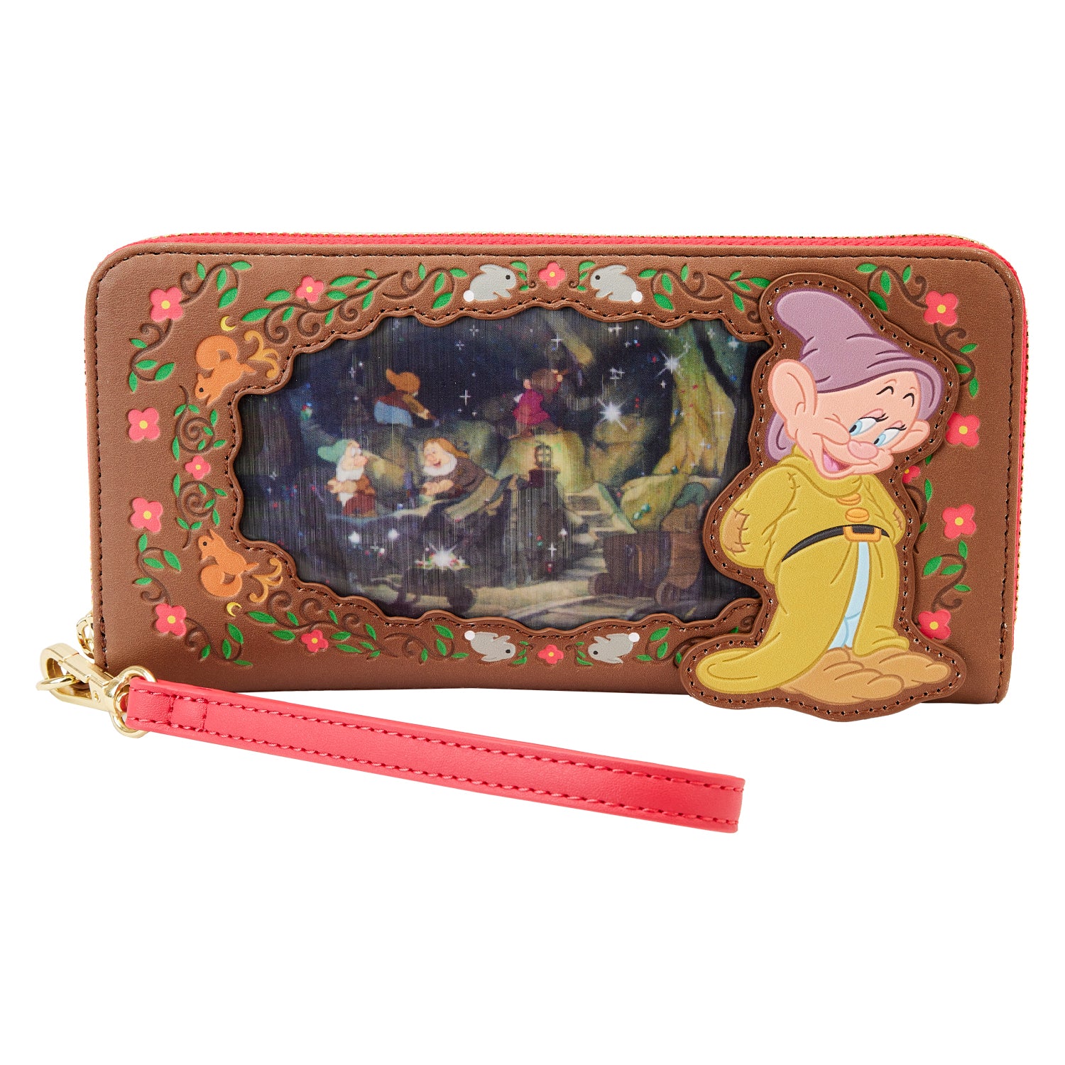 Disney | Snow White Lenticular Princess Series Zip Around Wristlet Wallet