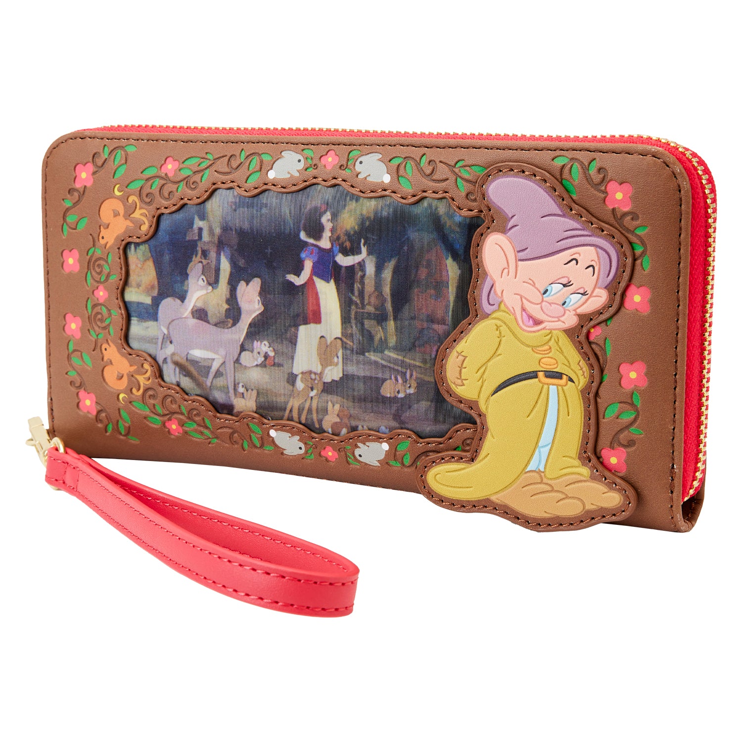 Disney | Snow White Lenticular Princess Series Zip Around Wristlet Wallet