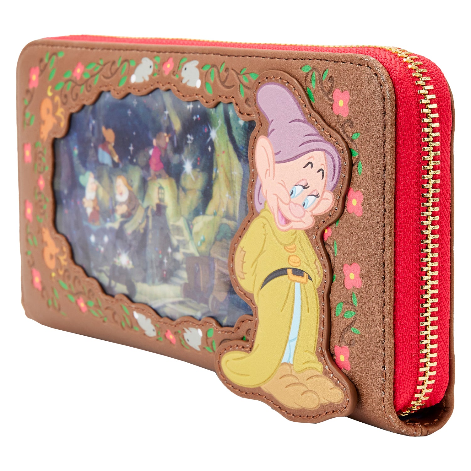 Disney | Snow White Lenticular Princess Series Zip Around Wristlet Wallet