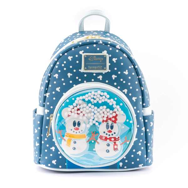 Disney | Snowman Mickey Minnie Snow Globe Mini Backpack