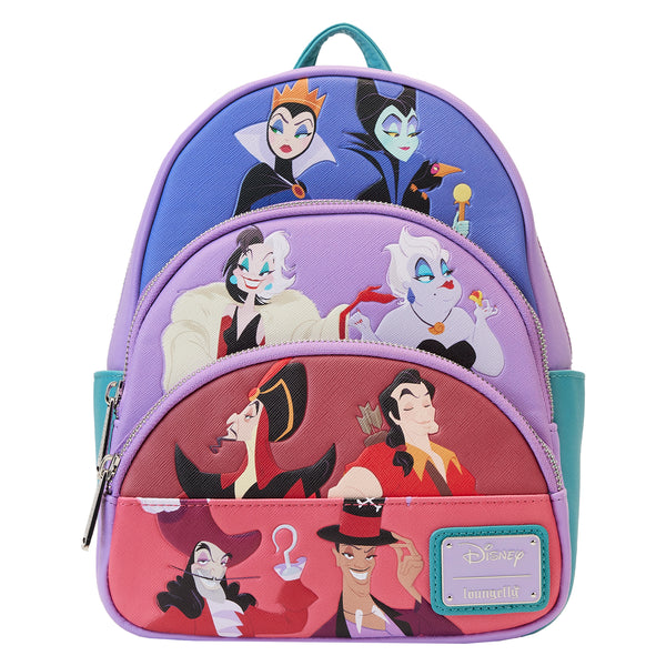 Disney | Villains Color Block Triple Pocket Mini Backpack
