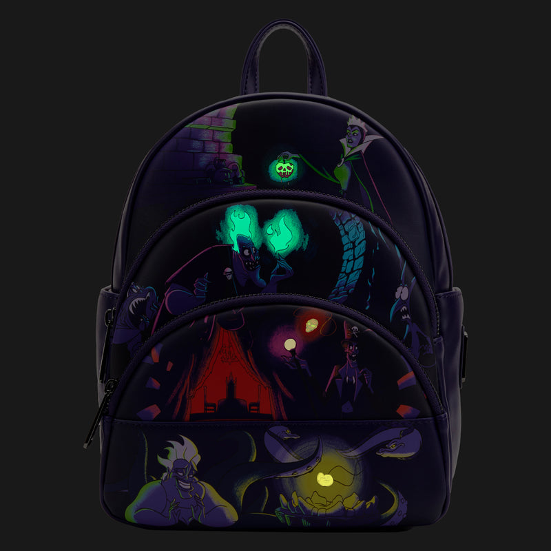 Disney | Disney Villains Triple Pocket In The Dark Mini Backpack