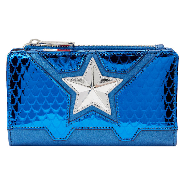 Marvel | Captain America Shine Cosplay Button Snap Wallet