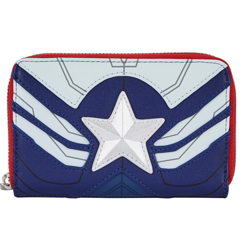 Marvel | The Falcon and The Winter Soldier Sam Wilson Captain America Zip Around Wallet
