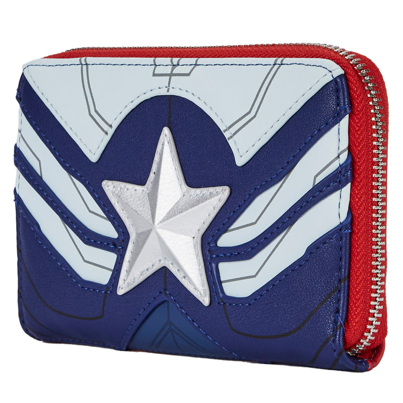Marvel | The Falcon and The Winter Soldier Sam Wilson Captain America Zip Around Wallet