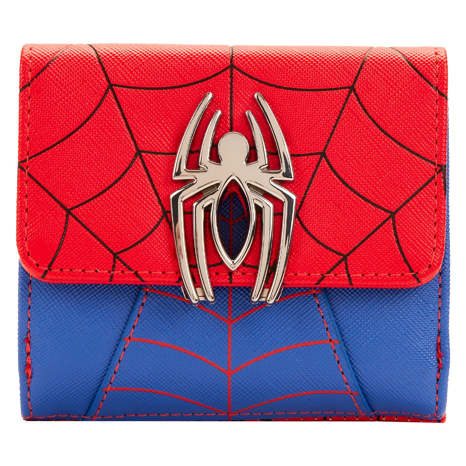 Marvel | Spider-man Color Block Button Front Wallet
