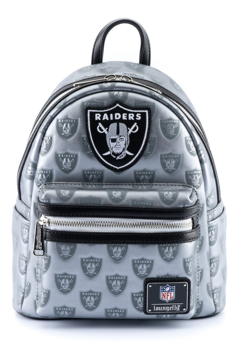 NFL | Las Vegas Raiders Logo All Over Print Mini Backpack
