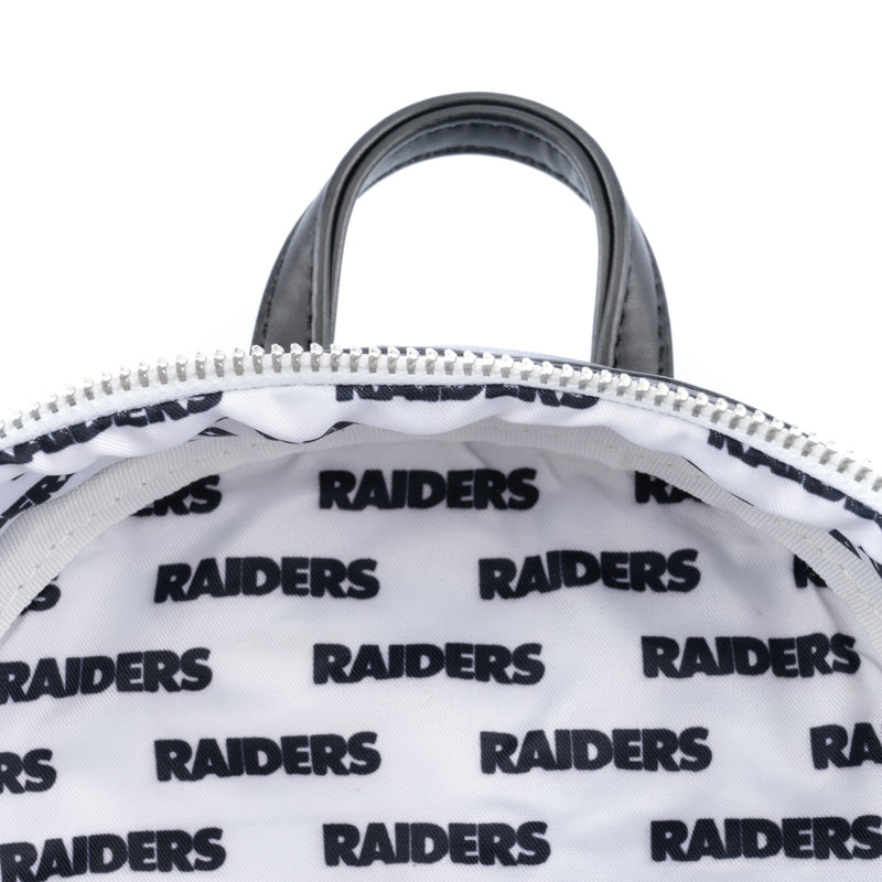 NFL | Las Vegas Raiders Logo All Over Print Mini Backpack