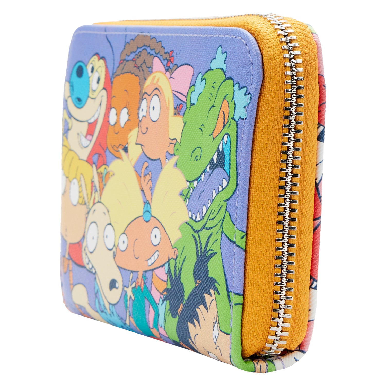 Nickelodeon | 90s Colorblock All Over Print Zip Around Wallet