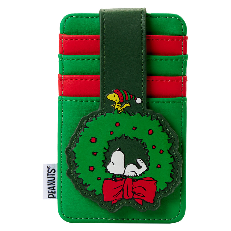 Peanuts | Snoopy and Woodstock Wreath Card Holder Wallet