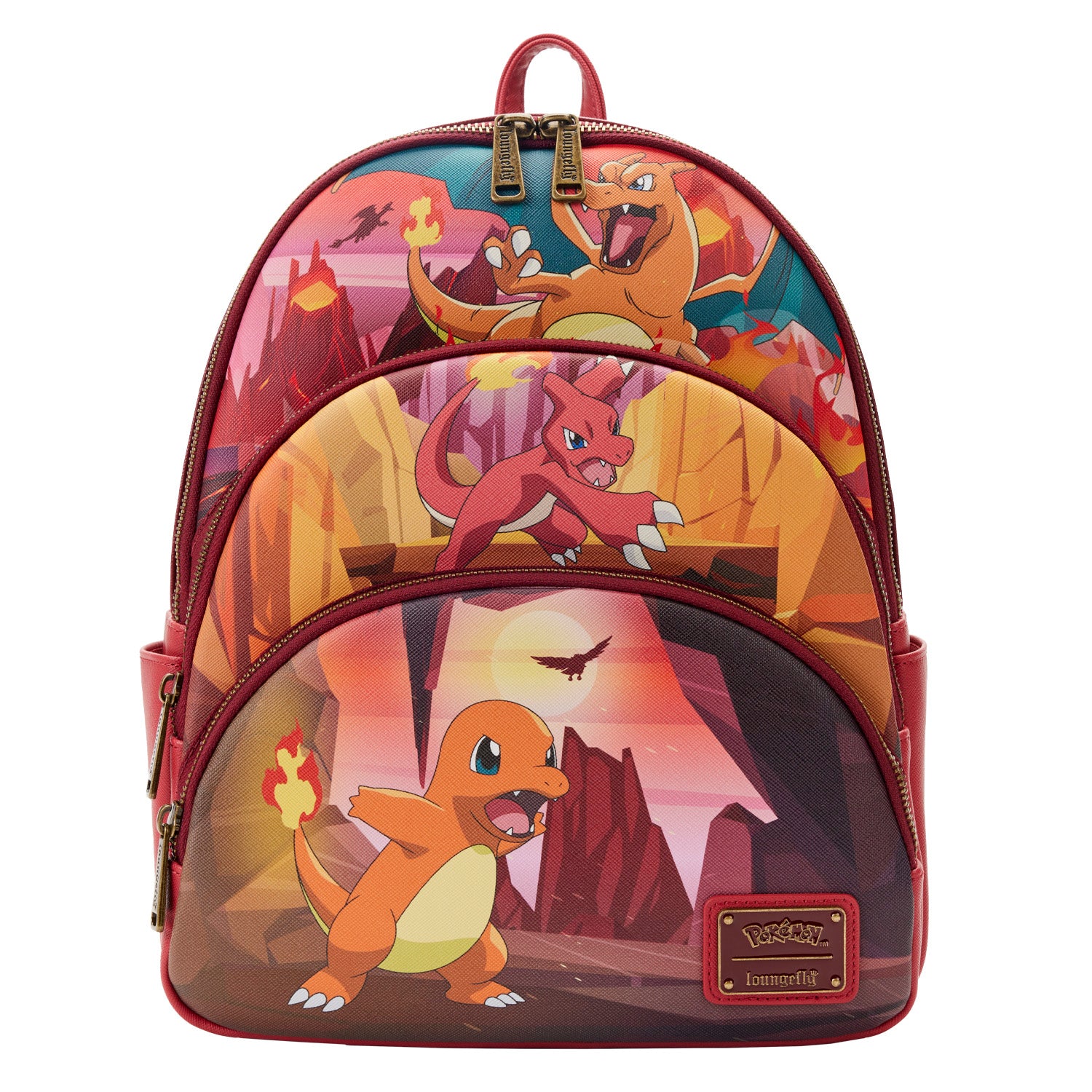 Pokemon | Charmander Evolutions Triple Pocket Backpack