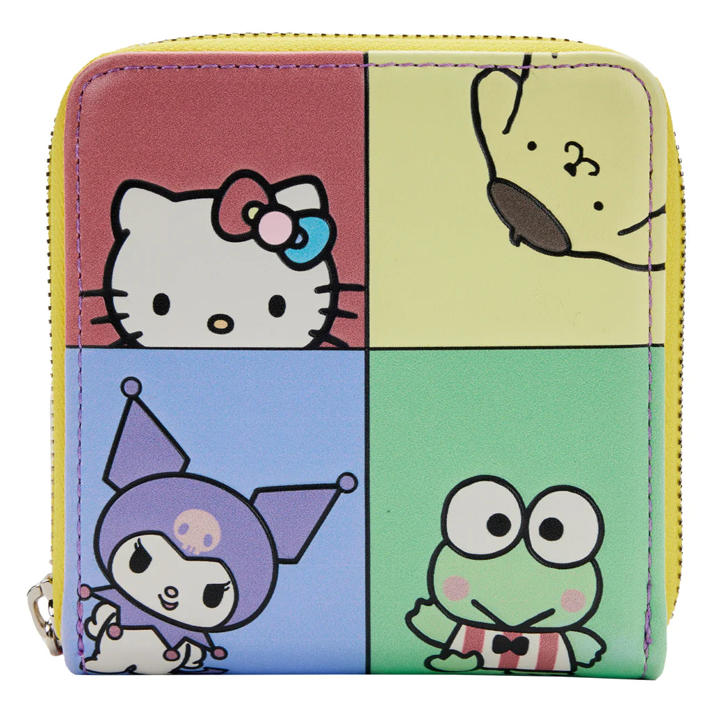 Sanrio | Hello Kitty and Friends Color Block Zip Around Wallet