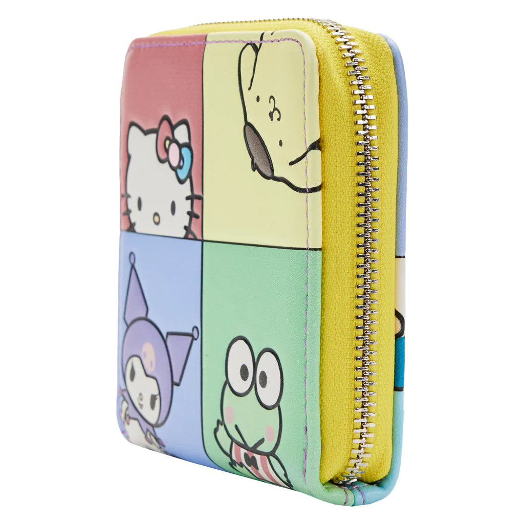 Sanrio | Hello Kitty and Friends Color Block Zip Around Wallet