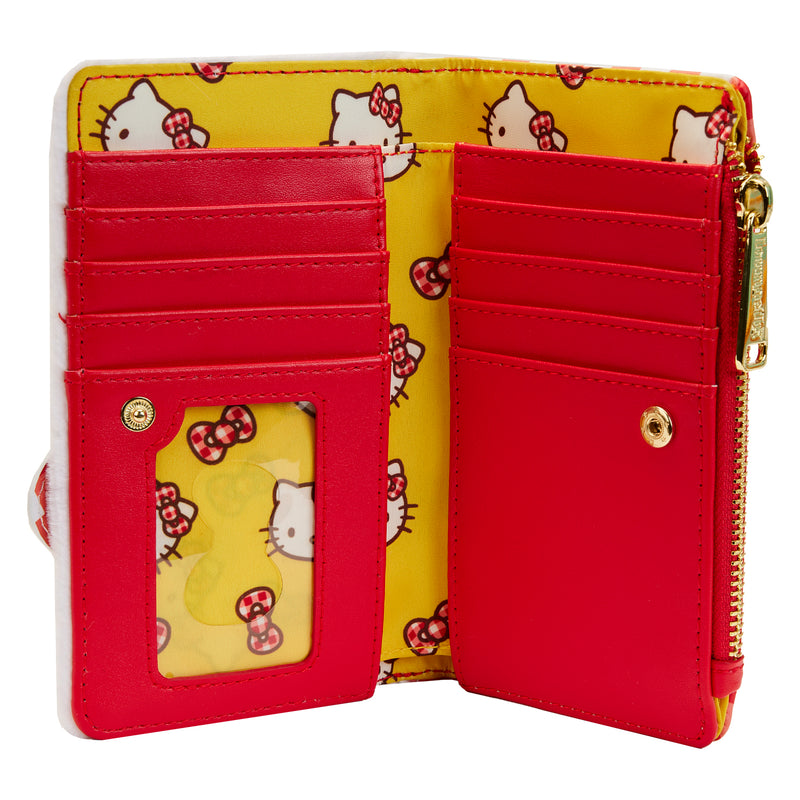 Sanrio | Hello Kitty Gingham Cosplay Button Snap Wallet