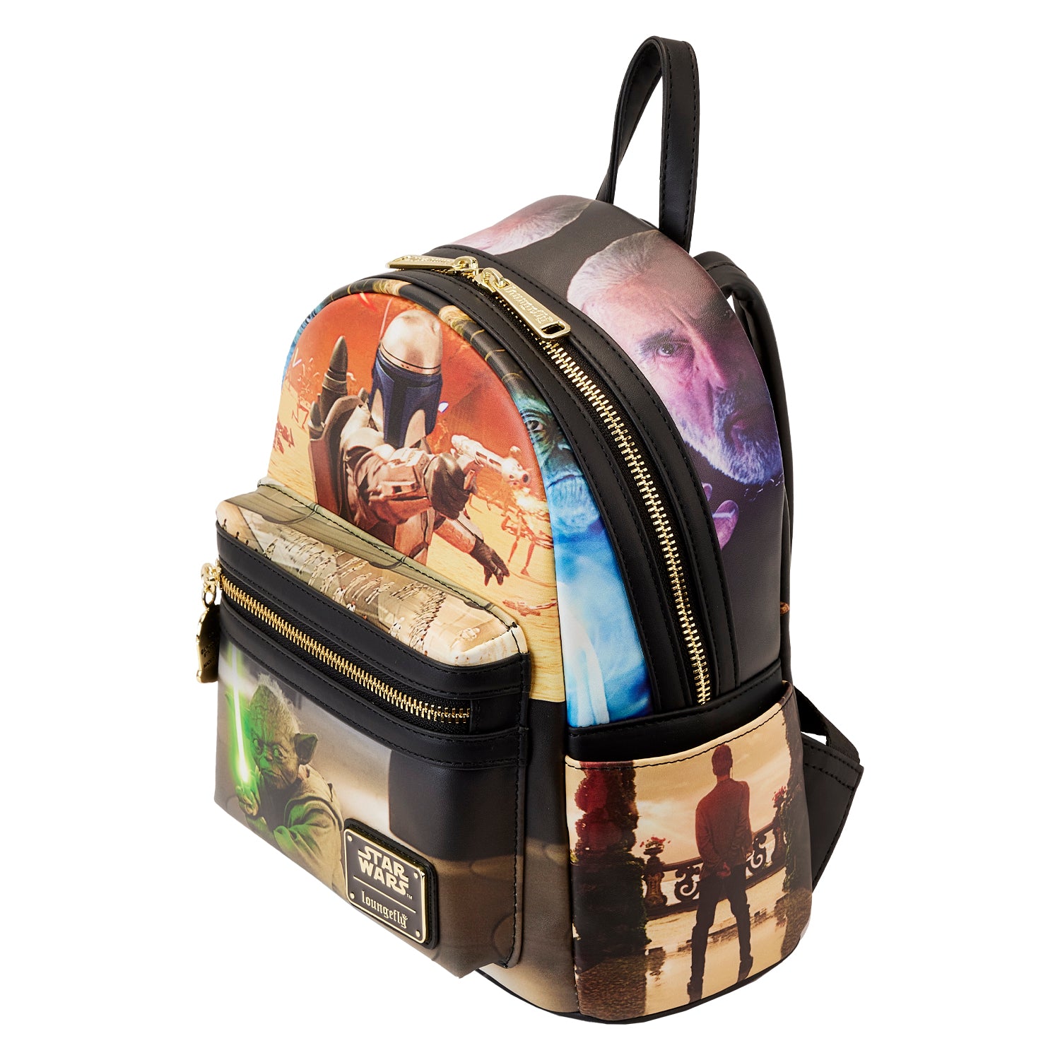 Loungefly Star Wars deals Return of the Jedi Scene Mini Backpack & Wallet