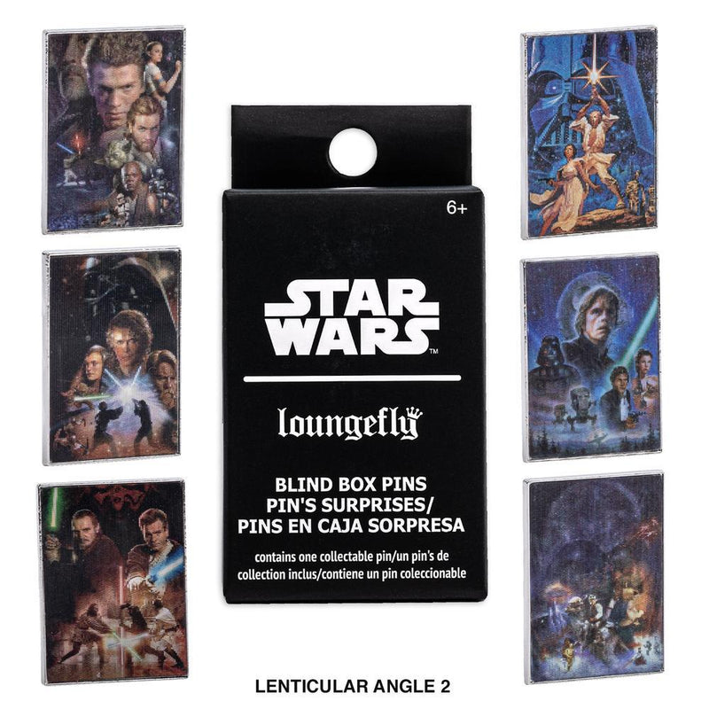 Star Wars | Star Wars Trilogy and Prequels Posters Lenticular Blind Box Enamel Pin