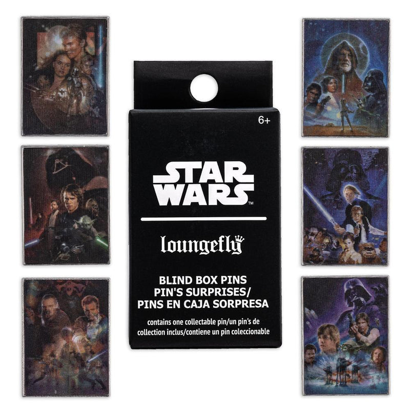 Star Wars | Star Wars Trilogy and Prequels Posters Lenticular Blind Box Enamel Pin