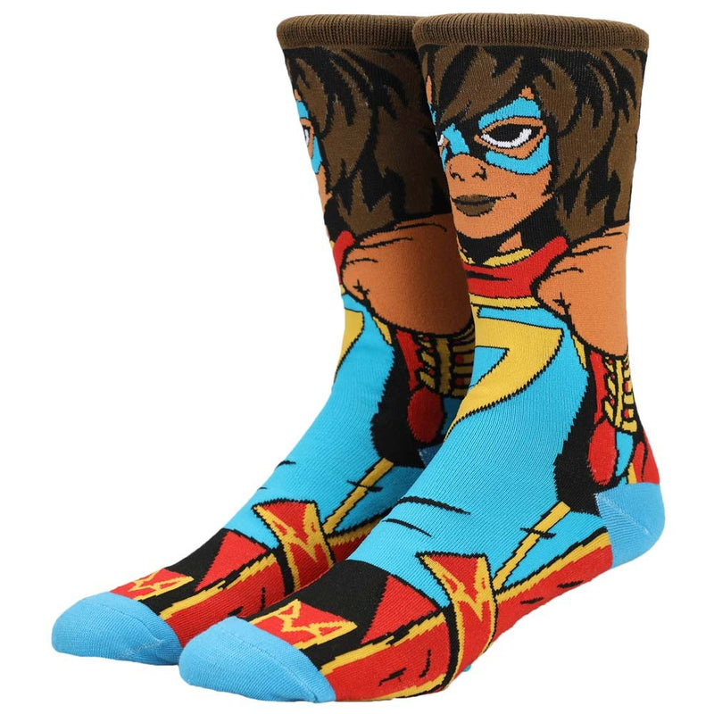 Marvel | Ms. Marvel Kamala Khan 360 Character Crew Socks
