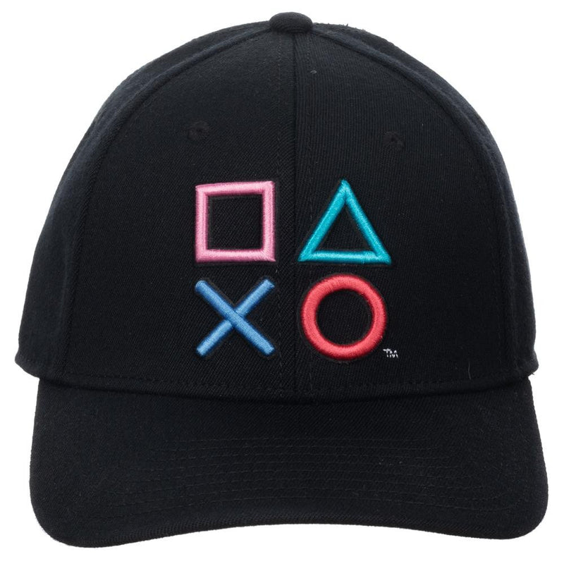 Sony | Playstation 3D Embroidered Buttons Flex Fit Hat