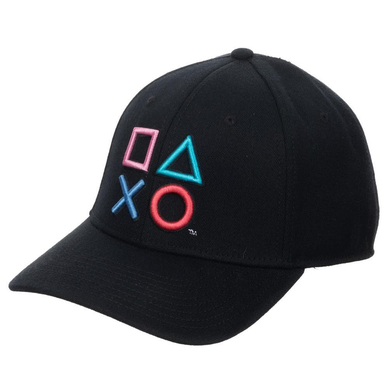 Sony | Playstation 3D Embroidered Buttons Flex Fit Hat